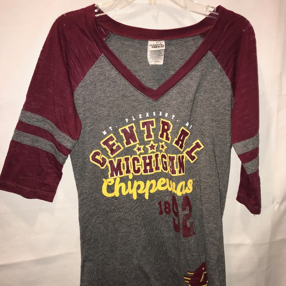 Central Michigan half sleeve shirt
